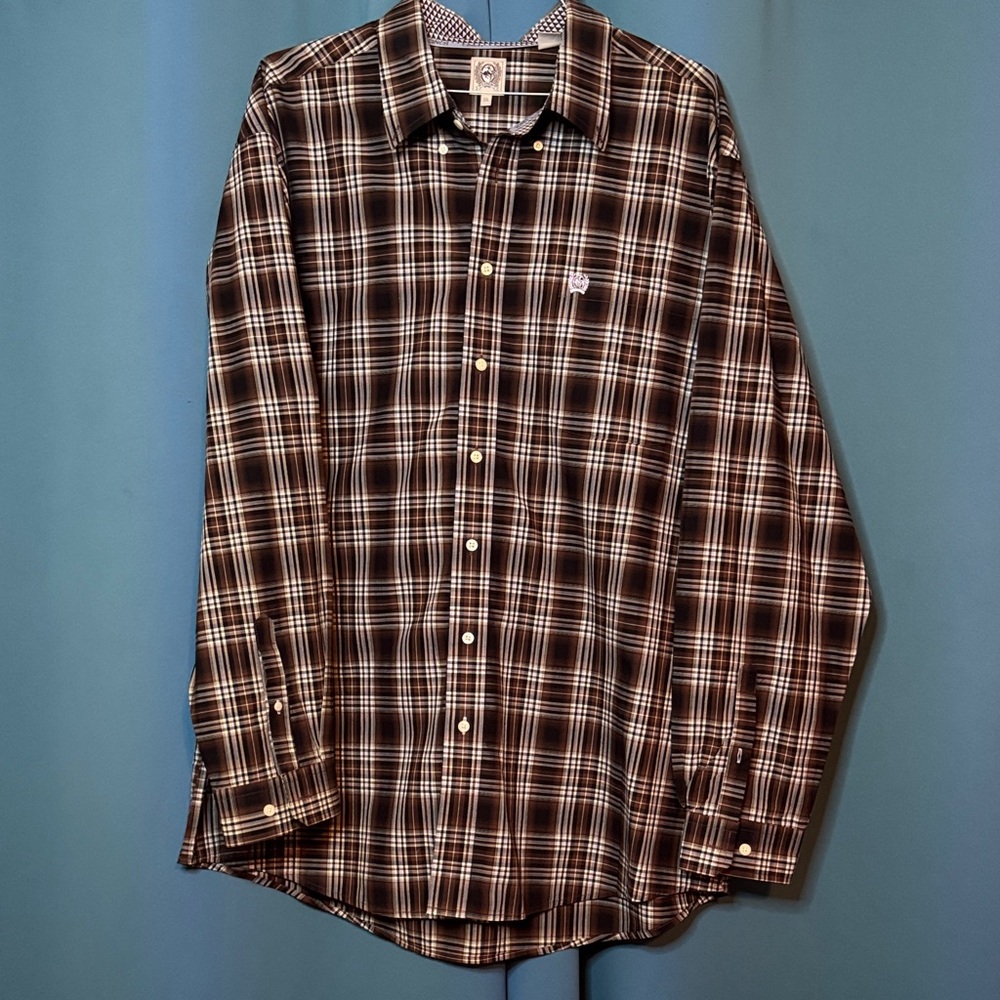 Cinch Black and White Plaid Casual Shirt